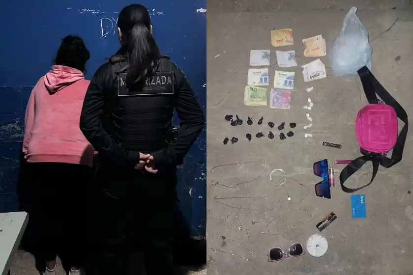 Mujer detenida.