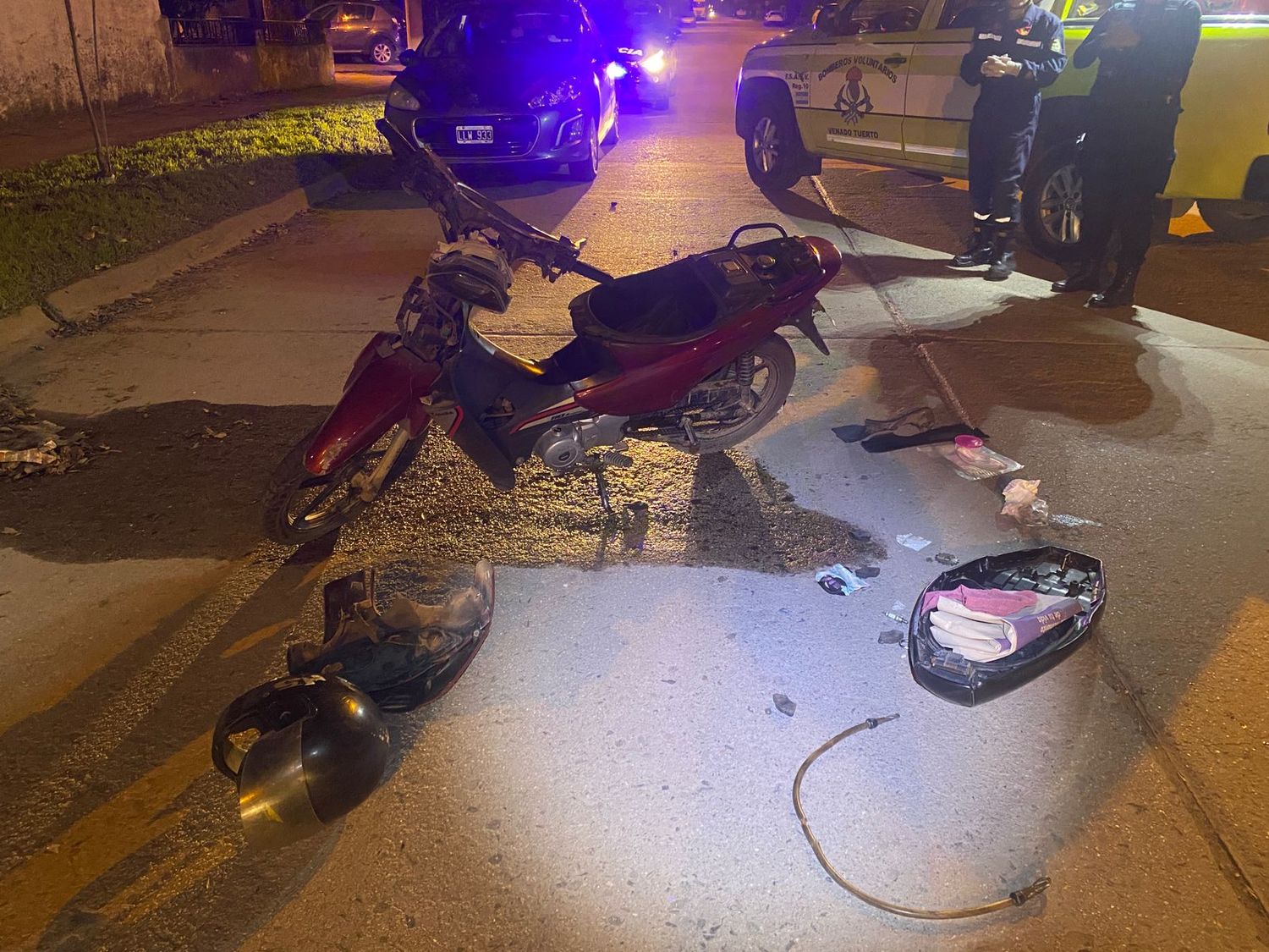 La motocicleta sufrió daños de consideración.
