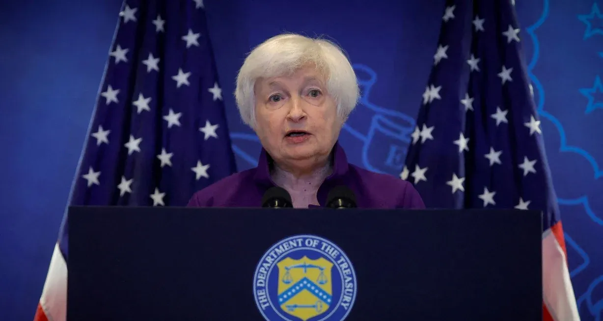 Janet Yellen, secretaria del Tesoro de Estados Unidos. Crédito: Thomas Peter/Reuters