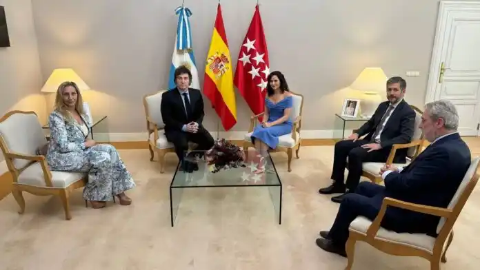 Javier Milei en Madrid