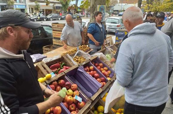 Realizaron un "gondolazo" en el centro de la ciudad