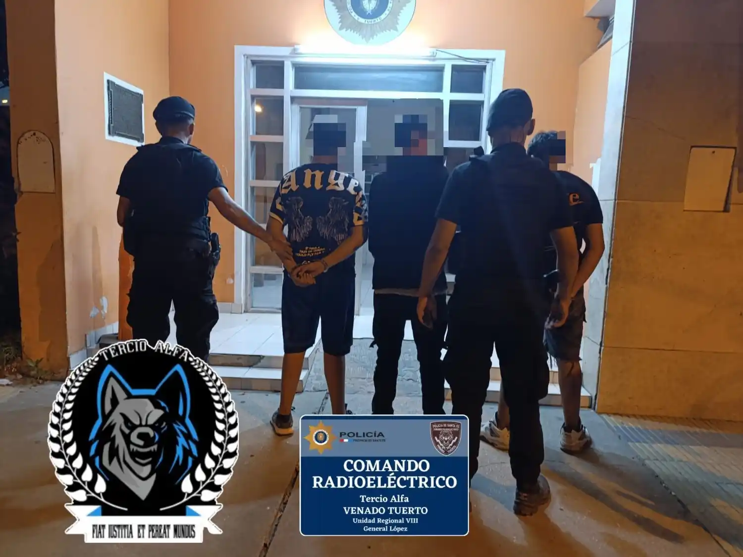 Los adolescentes fueron trasladados a sede policial.