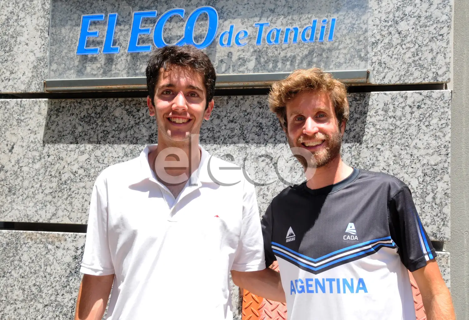 Redolatti y Simon, en su visita a El Eco de Tandil.