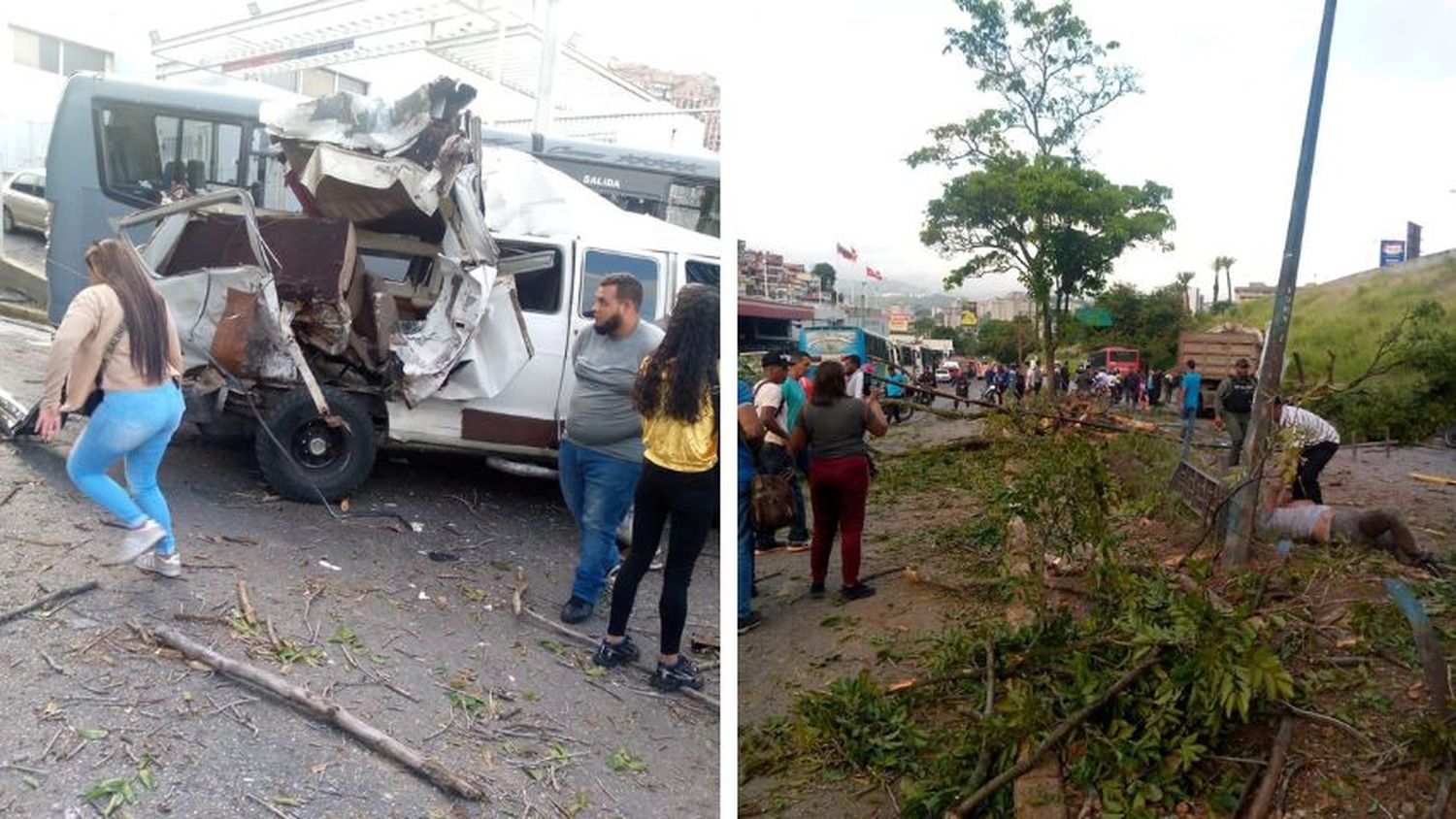 CHOQUE DE UN CAMIÓN VOLTEO deja varios heridos