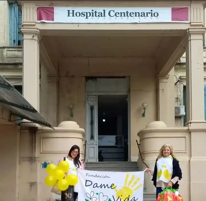 El increíble gesto de la fundación "Dame Vida"  y del personal de salud del Hospital Centenario