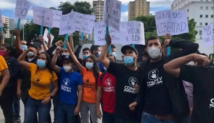 ¡Libertad! ¡Libertad!, fue la consigna: Movimiento Estudiantil llega a Miraflores