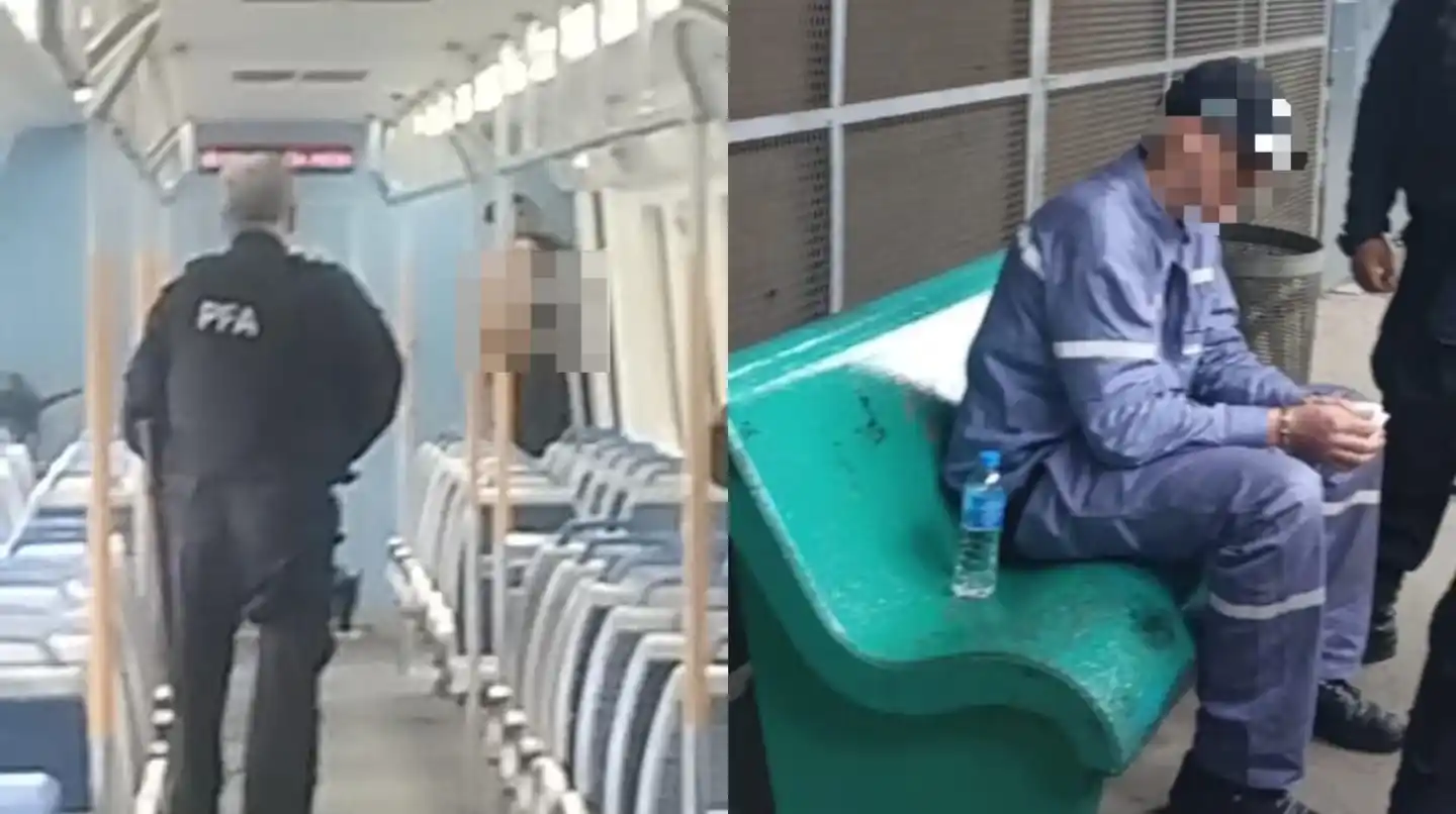 Así fue la dramática toma de rehén del Tren Roca en Temperley: video muestra al hombre armado mientras pasajeros escapan