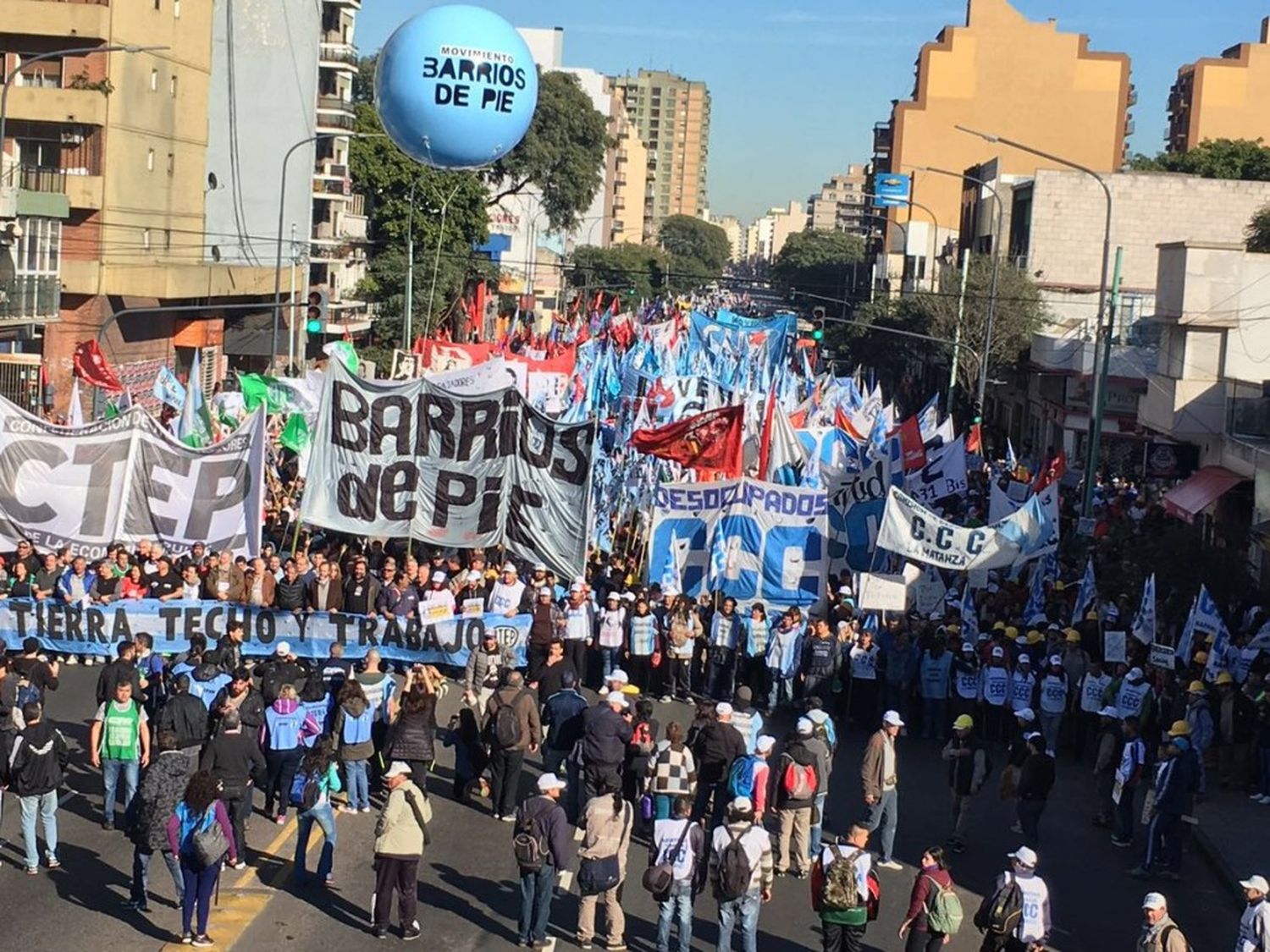 Organizaciones sociales reclamaron “paz, pan, tierra y trabajo”