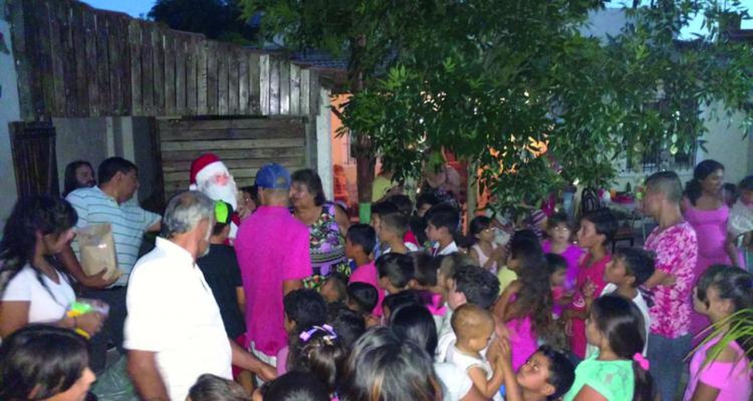Papá Noel llegó al Merendero