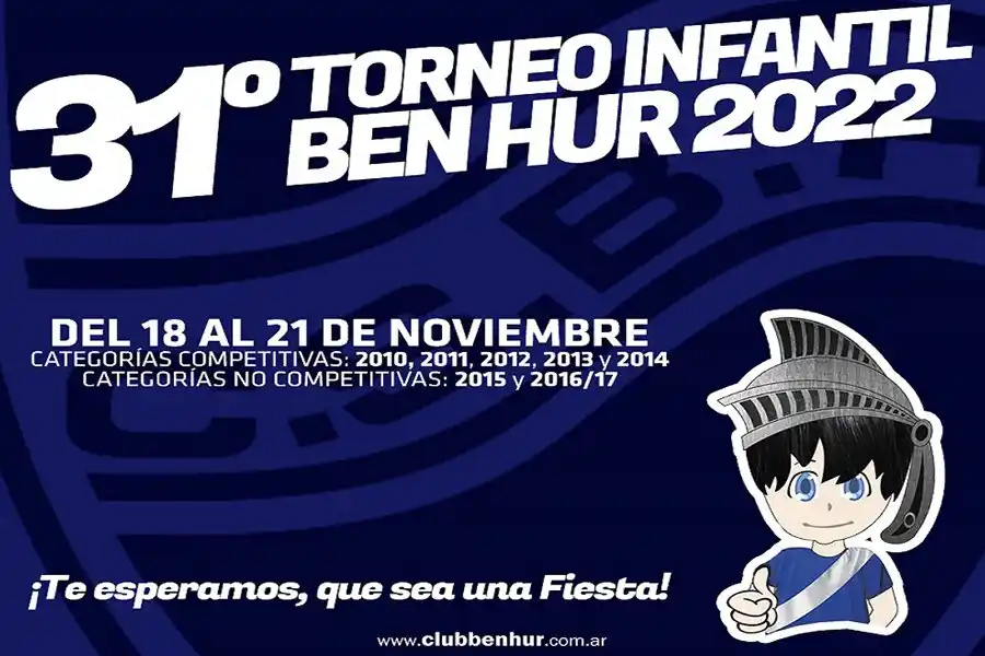 Se realizó el sorteo del Torneo Infantil de Ben Hur 