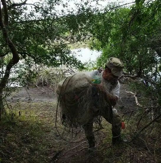 Redes de pesca ilegales cruzaban todo el río Gualeguaychú
