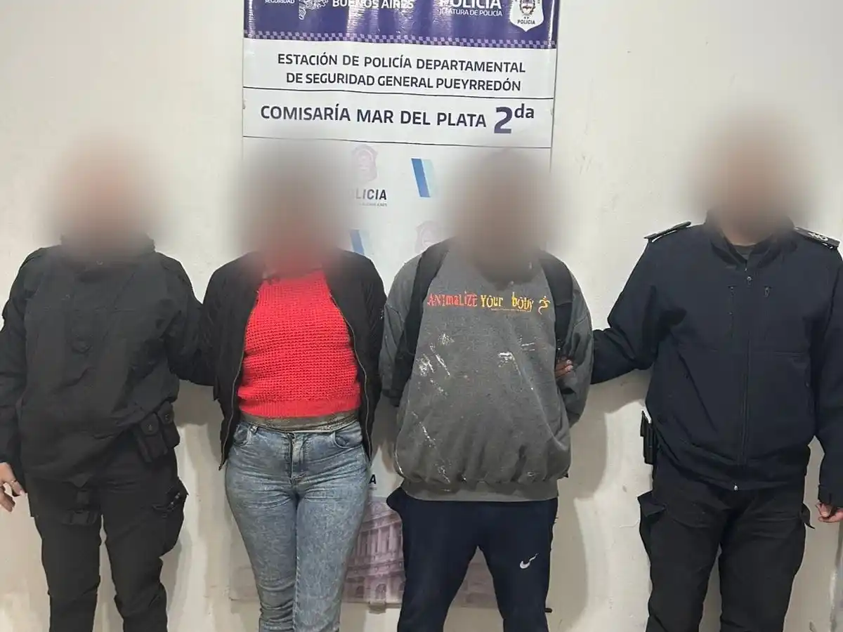 En tanto, a unos 100 metros del lugar, los uniformados interceptaron a una mujer que transportaba cableado eléctrico que habría sido sustraído de la obra.