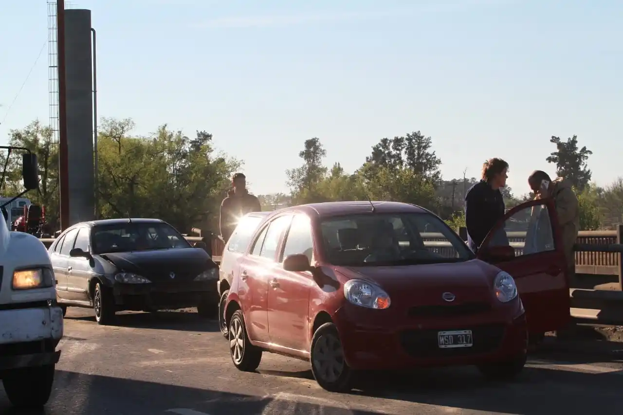 Choque en cadena en la ruta 168