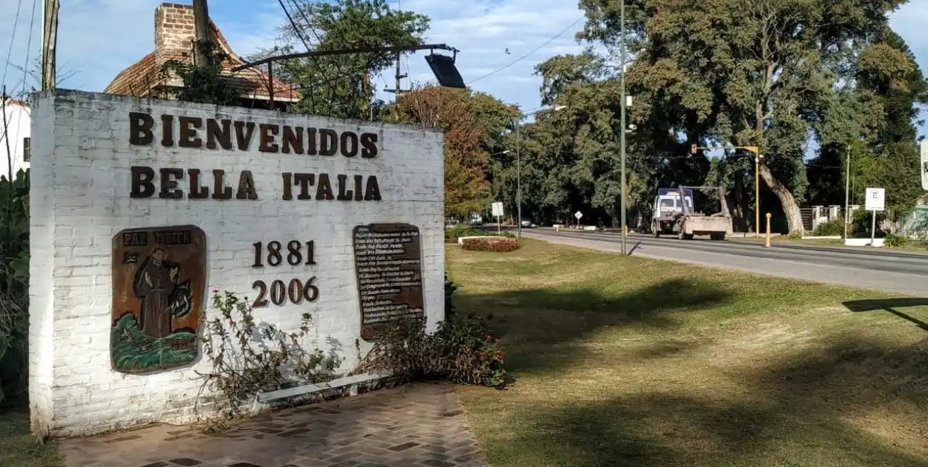 El hecho tuvo lugar en la localidad de Bella Italia, ubicada a 90 kilómetros de Santa Fe. Crédito: Gentileza.