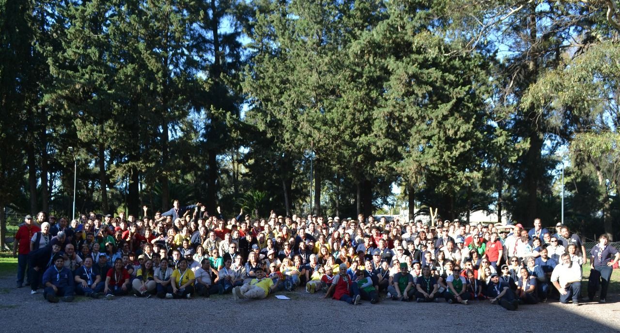 Integrantes del Grupo Scout Tomás Santa Coloma participaron del Aty Guazú 2