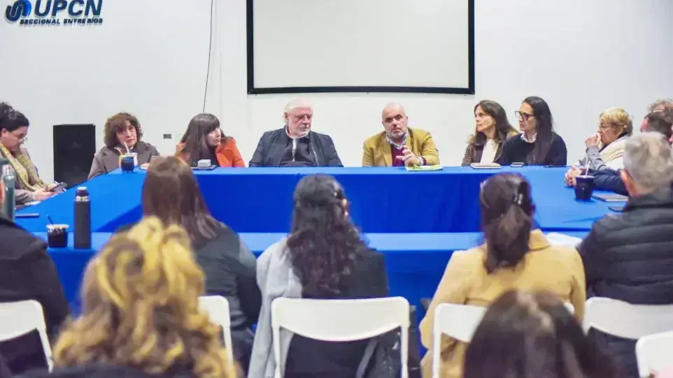 El Presidente de la Caja de Jubilaciones y Pensiones estuvo en la sede gremial. Fue la primera reunión de trabajo post reforma
