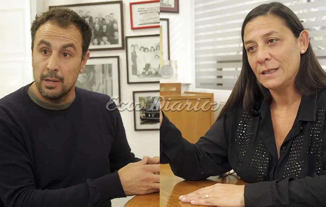 Detalles. Brindaron Juan Manuel de la Calle y Paula Argüello sobre el avance de la gestión