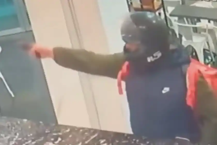 Delincuente que asaltó comercios.