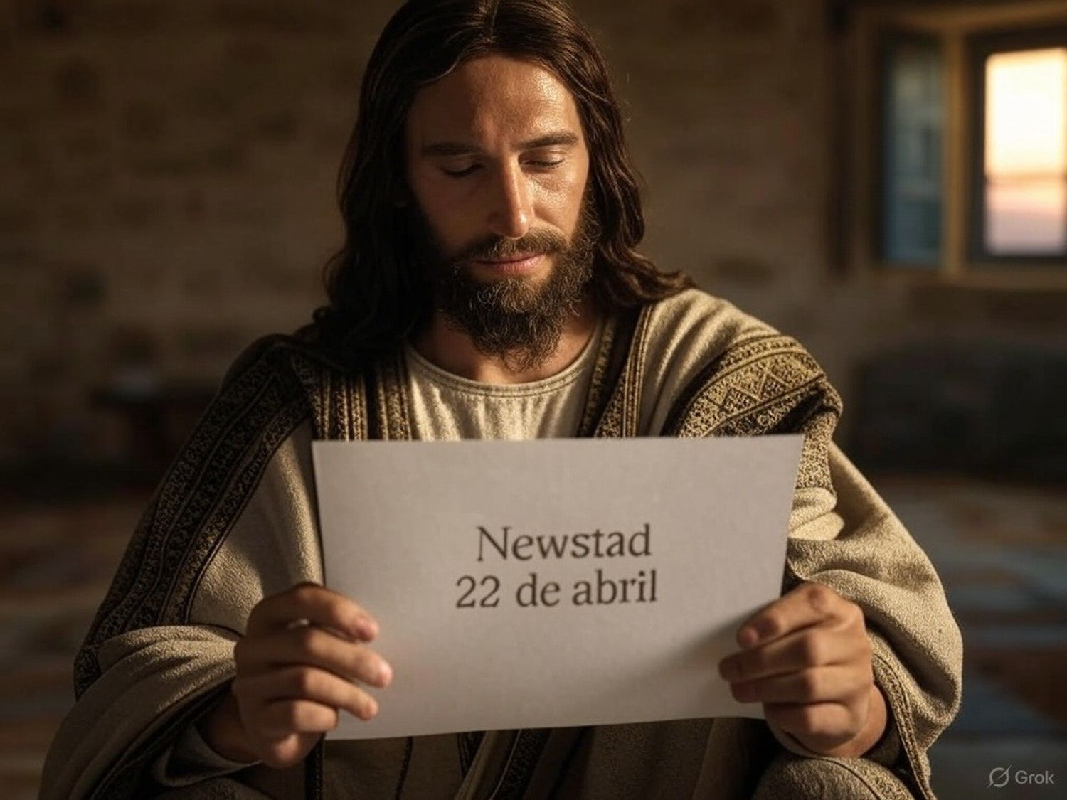Santoral. Francisco, leyendo el Santoral del 22 de abril.