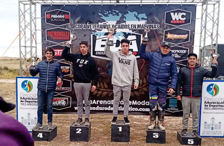 Nuevo podio para el juvenil Jeremías Gatti, en el Enduro