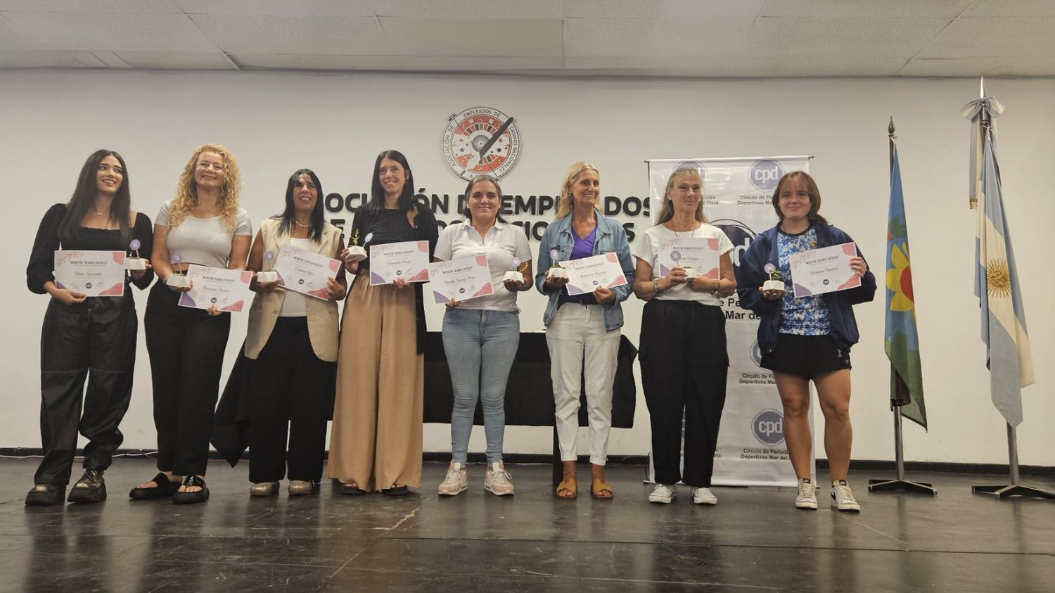 El Círculo de Periodistas Deportivos reconoció a 8 mujeres en su día