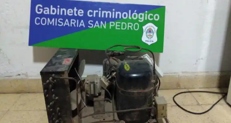Le robaron un motor de heladera y apareció a pocos metros de su casa