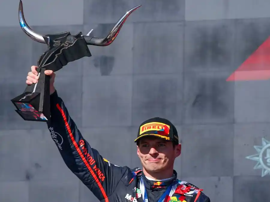 Max Verstappen ganó el Gran Premio de Estados Unidos. Foto: EFE/EPA/DUSTIN SAFRANEK).