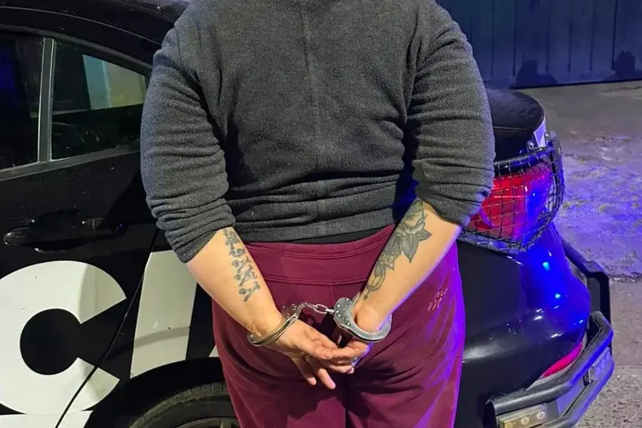 Mujer detenida.