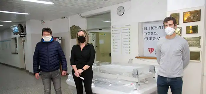 Cooperadora donó camas para terapia intermedia