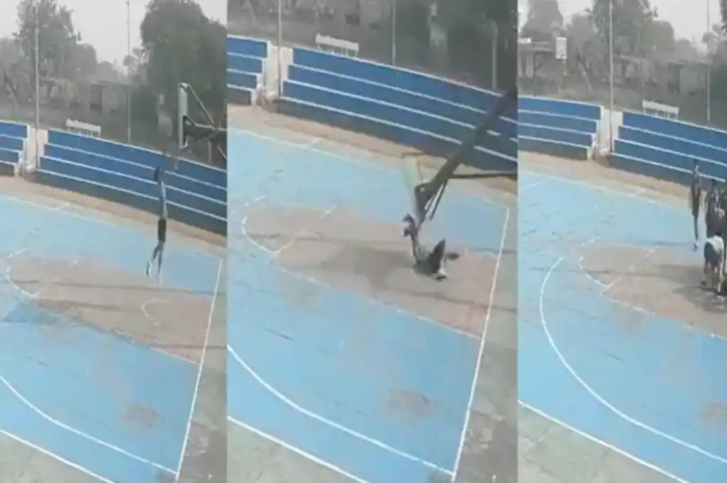 El terrible accidente quedó captado en una cámara de seguridad. (Foto: Gentilezas)