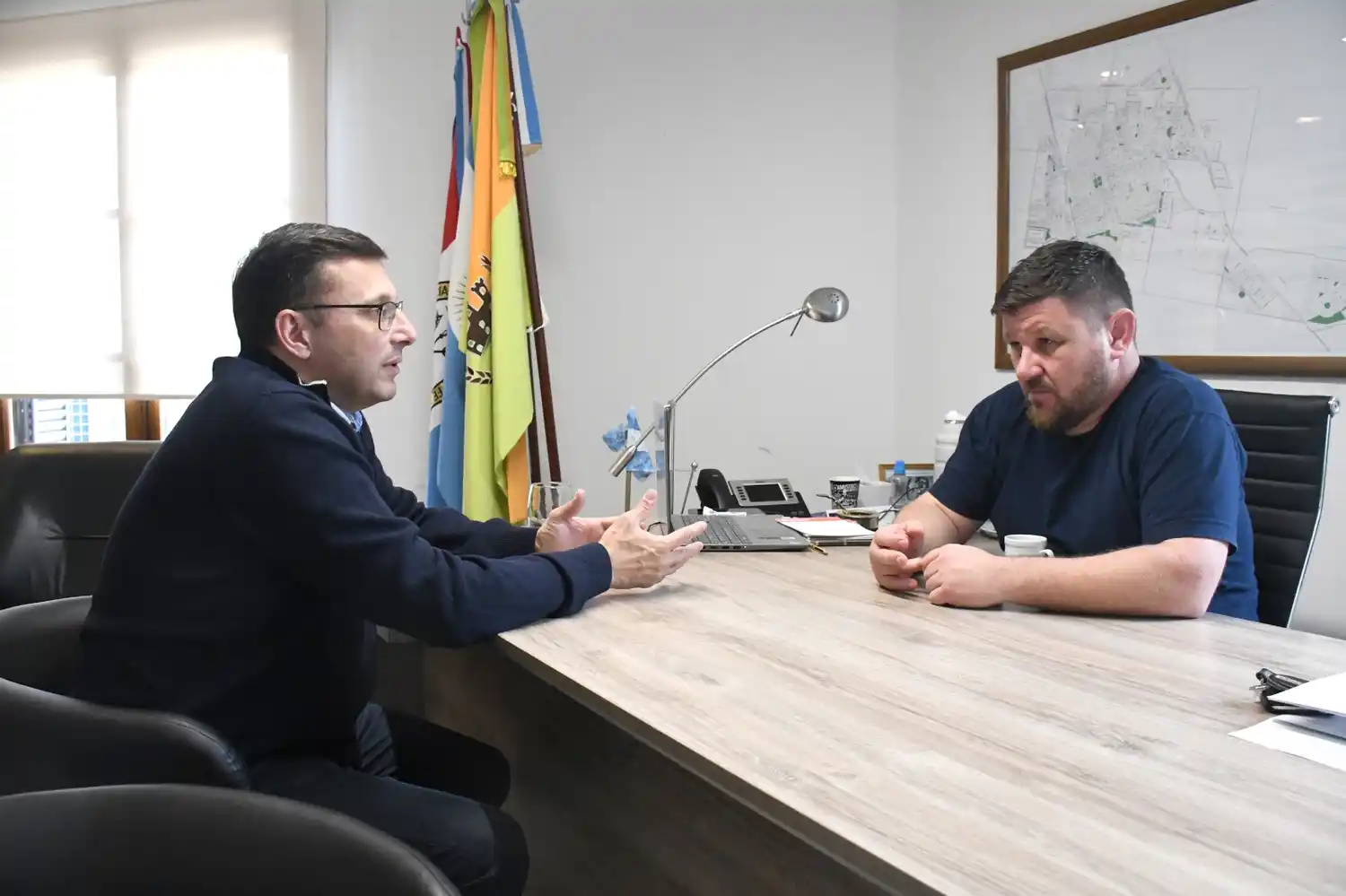 Obra RN34: Pablo Pinotti se reunió con el presidente del Concejo rafaelino, Lisandro Mársico