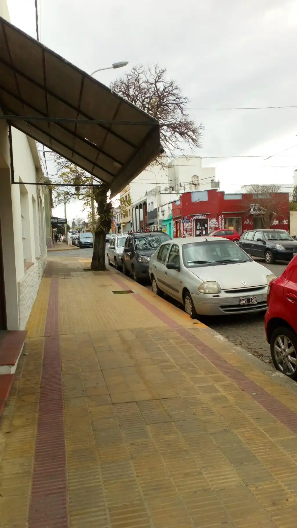 Parada de colectivo obstruida 