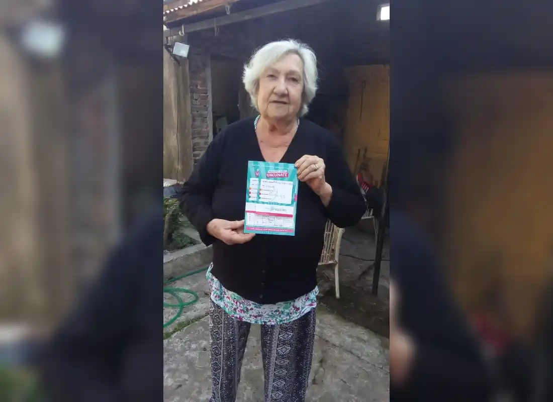 ¡Susana Martijena ya recibió las dos dosis!