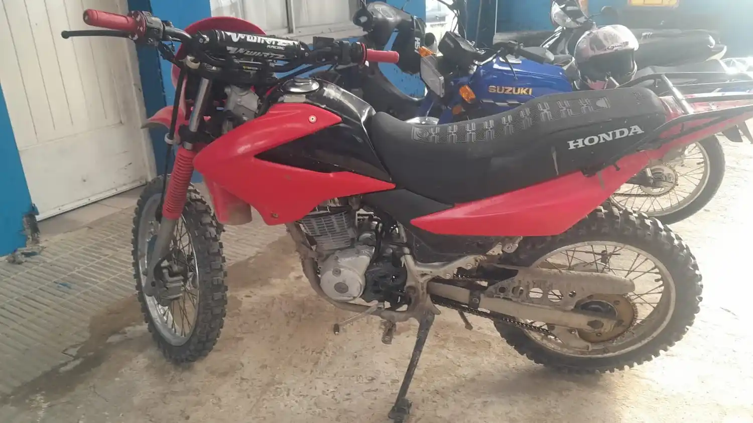 La moto secuestrada
