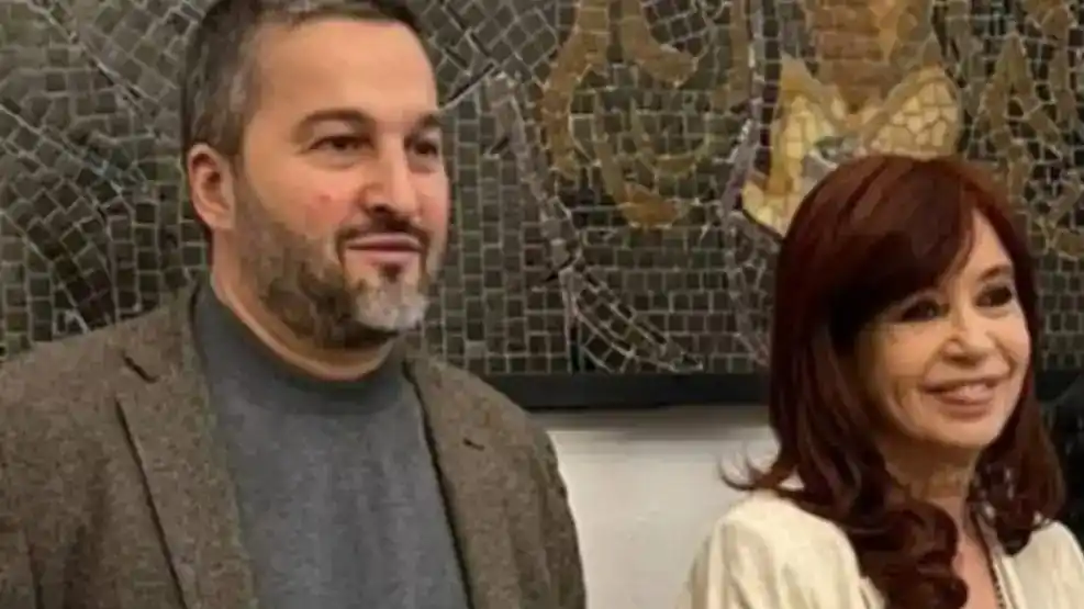 Ariel García Furfaro y CFK se reunieron en el Instituto Patria en abril de 2024.