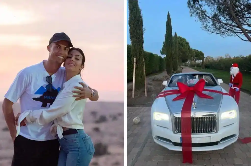 Navidad de lujo: Georgina Rodríguez sorprendió a Cristiano Ronaldo con un ostentoso regalo