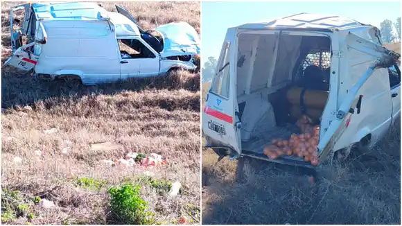 Accidente en la Autopista Pilar-Pergamino: un vehículo utilitario despistó y cuatro sampedrinos resultaron heridos