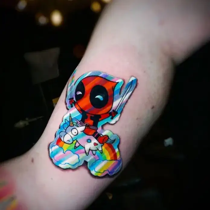 Tatuajes parecen stickers