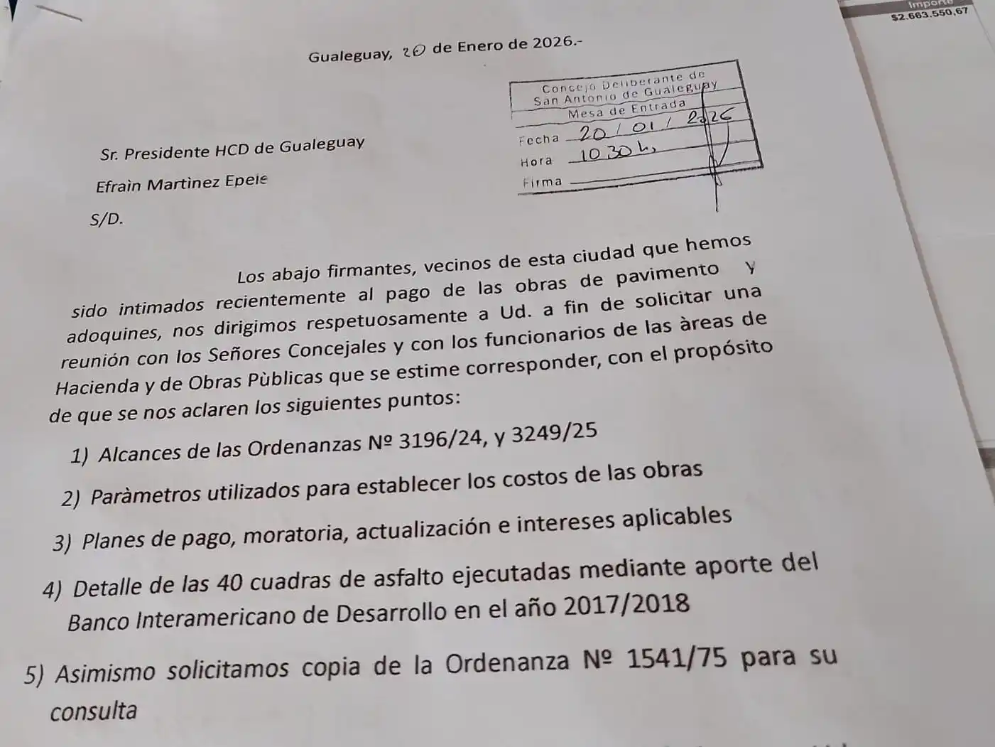 contribución mejoras