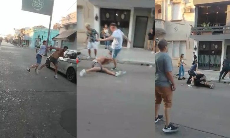 Video que muestra salvaje pelea en Balcarce y 25 de Mayo ya se hizo viral