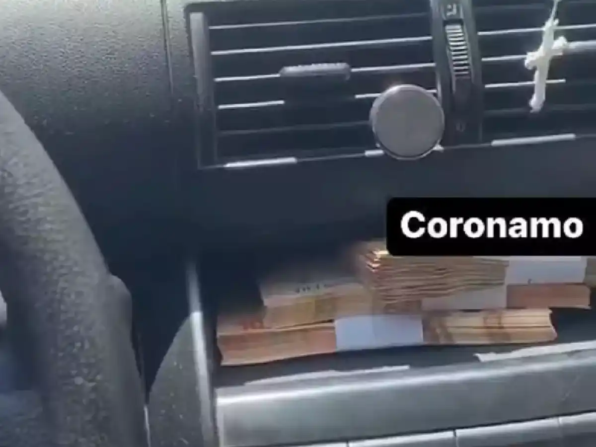 Detuvieron a policía federal que robó cien mil pesos y subió a una red social la foto del botín