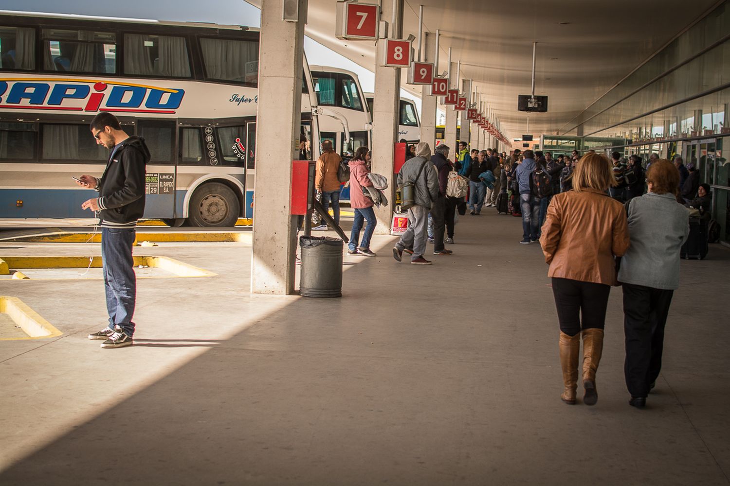 Primer semana de 2017, la ciudad recibió más de 330 micros por día