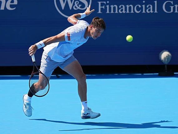 Ugo Carabelli tuvo un buen estreno ante Nishikori