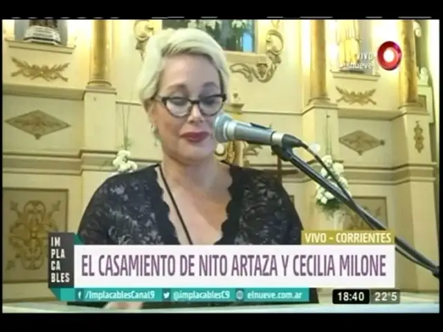 El casamiento de Nito Artaza y Cecilia Milone