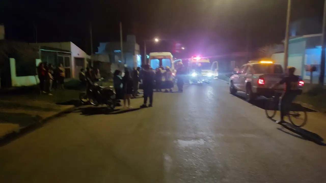 La colisión tuvo lugar en calle Cavanagh entre Islas Malvinas y Libertad. Foto: Bomberos Voluntarios de Venado Tuerto.