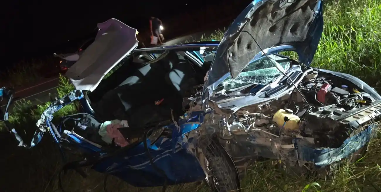 Así quedó el vehículo tras el accidente.