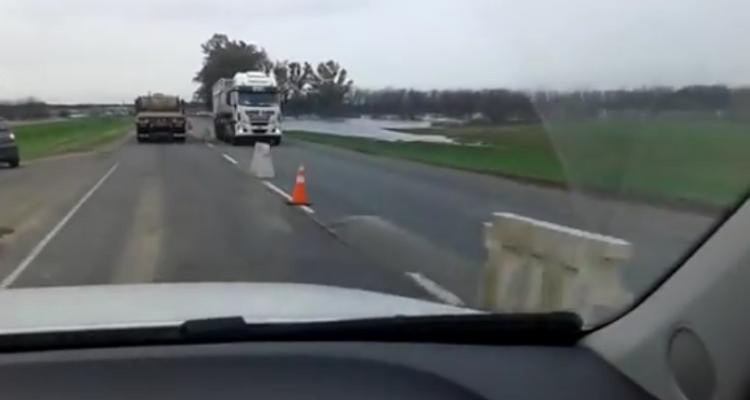 [VIDEO] Así está el tránsito en la ruta 9