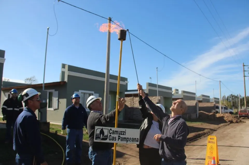 Se inauguró una ampliación de la red de gas natural