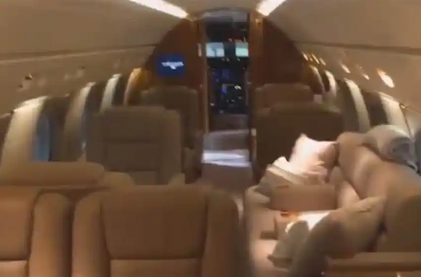 El lujoso avión de Marcelo Balcedo que quedó retenido