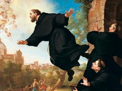 San José de Cupertino, levitando.